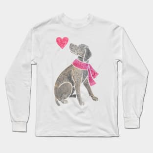 Watercolour Weimaraner Long Sleeve T-Shirt